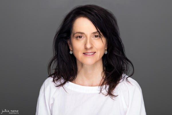 Melbourne Corporate Headshot - Studio Headshot Photography - Woman on dark grey studio background