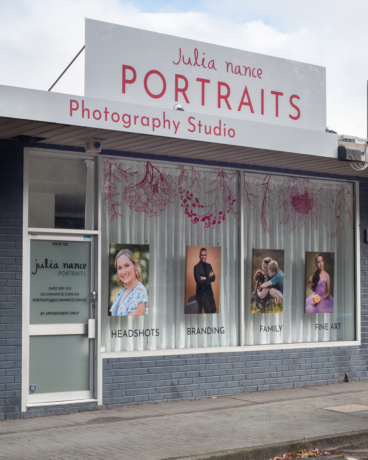 Julia Nance Portraits photography studio in melbourne